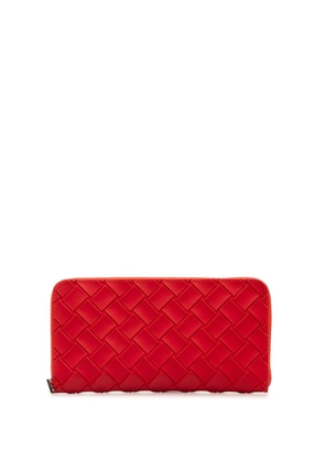 Bottega Veneta Pre-Owned 2012-2023 Intrecciato zip-around wallet - Red