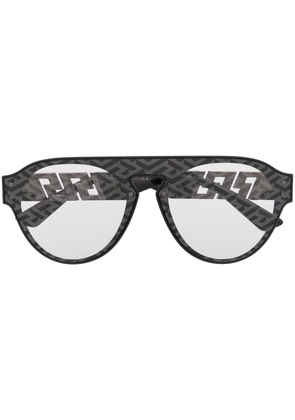 Versace Eyewear Greca motif sunglasses - Black