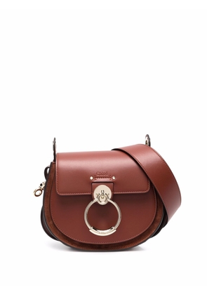 Chloé Tess ring-embellished shoulder bag - Brown