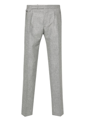 Tagliatore felted wool straight trousers - Grey
