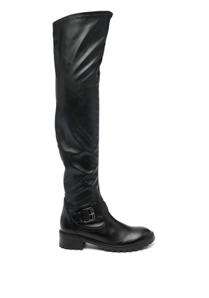 Schutz above-knee buckle boots - Black
