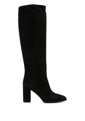 Le Silla Elsa 85mm suede boots - Black