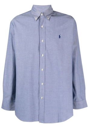 Polo Ralph Lauren logo-embroidered cotton shirt - Blue