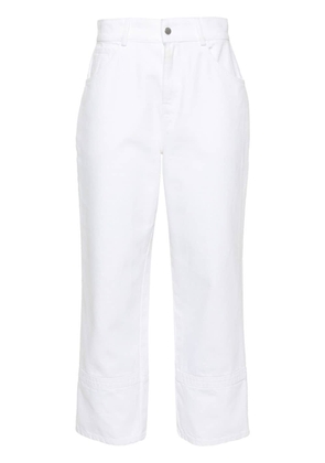 AERON Cliff mid-rise cropped jeans - White