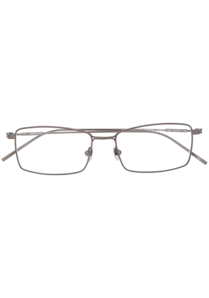 Calvin Klein rectangular-frame logo glasses - Grey