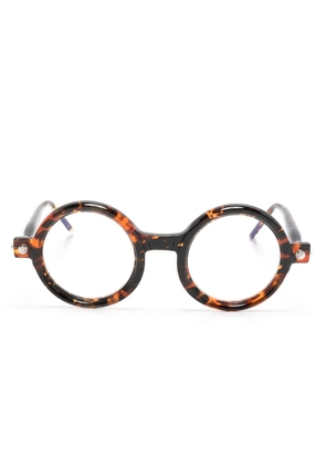 Kuboraum Maske P1 round-frame glasses - Brown