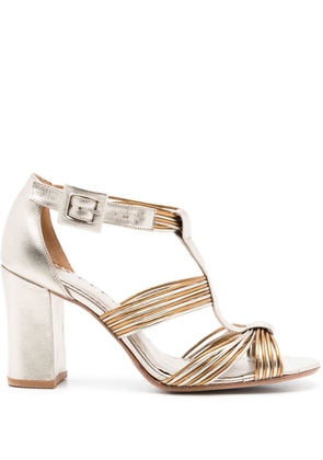 Sarah Chofakian Isabella ankle-strap 850mm sandals - Silver