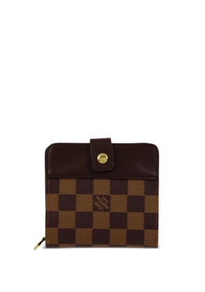Louis Vuitton Pre-Owned 2004 Damier Ebène canvas compact wallet - Brown