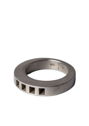 Parts of Four Crescent cut-out ring - Silver