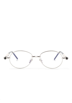Kuboraum P72 round-frame glasses - Black