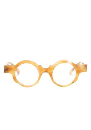 Kuboraum K32 round-frame glasses - Yellow