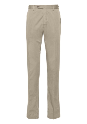 PT Torino tapered-leg cotton-blend chino trousers - Neutrals