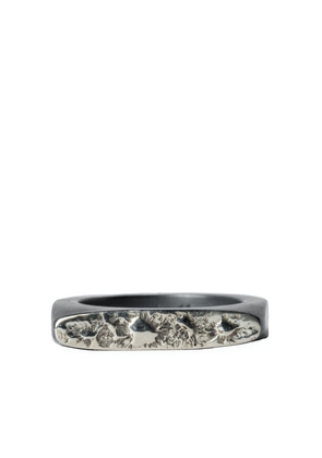 Parts of Four Sistema sterling silver ring - Black