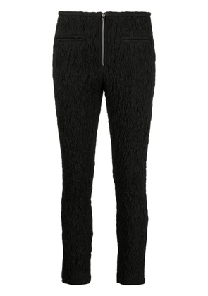 ISABEL MARANT crinkled cropped trousers - Black