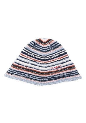 Marni wide-brim knitted hat - Blue