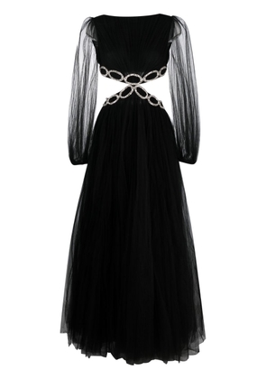 Valentino Garavani cut-out crystal-embellished gown - Black