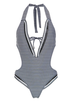 Amir Slama striped swimsuit - Black