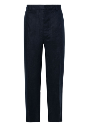 Prada tapered linen trousers - Blue