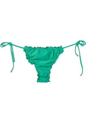 Amir Slama ruched bikini bottom - Green