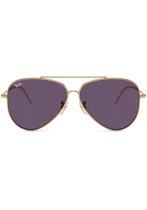 Ray-Ban Aviator Reverse tinted sunglasses - Gold