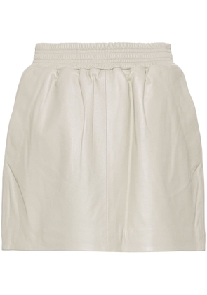 Arma Mare leather skirt - Neutrals
