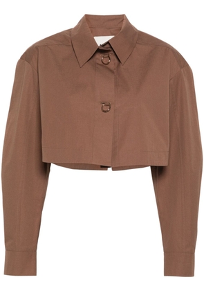 AERON Thurman cropped shirt - Brown