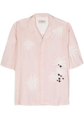 Officine Generale floral short-sleeved shirt - Pink