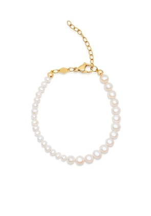 Nialaya Jewelry Beaded Dyad Pearl Bracelet - White