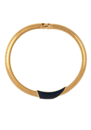 Susan Caplan Vintage 1980s Monet snake-chain necklace - Gold