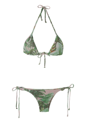 Amir Slama triangle bikini set - Green