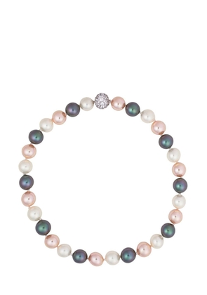 Fantasia by Deserio faux-pearl sterling silver necklace - Neutrals
