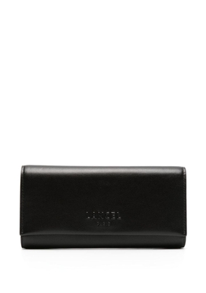 Lancel Billie leather flap long wallet - Black