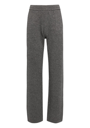 Sporty & Rich straight-leg cashmere track pants - Grey