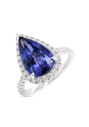 HYT Jewelry platinum tanzanite and diamond ring - Blue