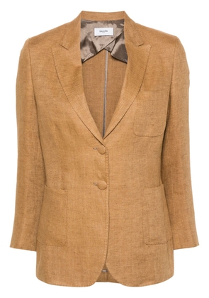 SAULINA Adelaide linen blazer - Brown