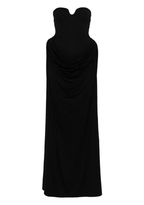 Magda Butrym padded-hips maxi dress - Black