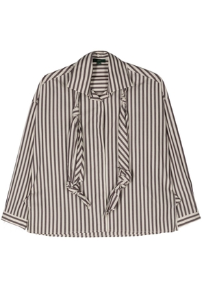 Jejia Meggie striped shirt - Neutrals
