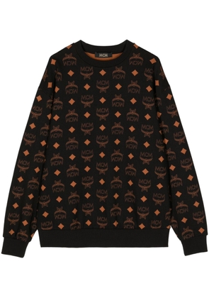 MCM monogram-print cotton sweatshirt - Black