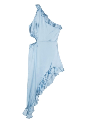 IRO asymmetric-design satin dress - Blue