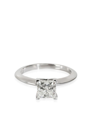 Tiffany & Co. Pre-Owned platinum solitaire diamond engagement ring - Silver