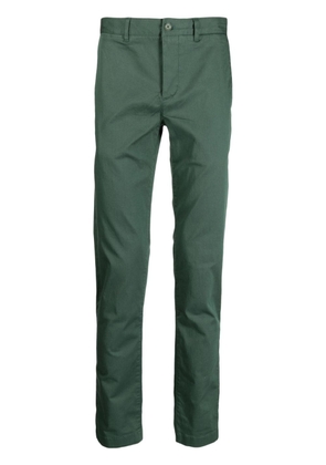 Lacoste mid-rise slim-cut trousers - Green