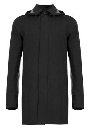 Herno button-up hooded raincoat - Black