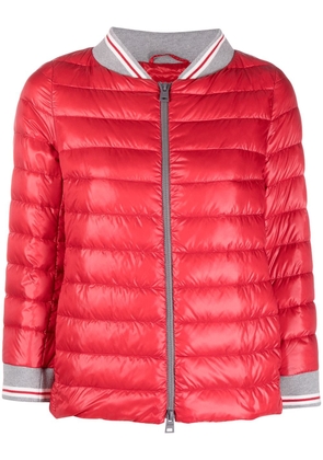 Herno padded down bomber jacket - Red