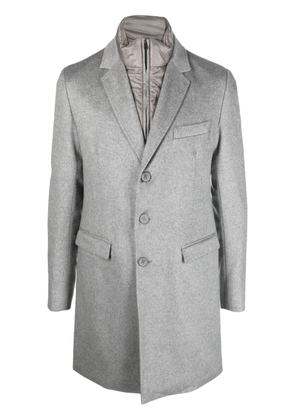 Herno single-breasted cashmere coat - Grey