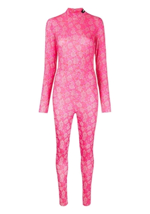 ROTATE BIRGER CHRISTENSEN floral-print jersey jumpsuit - Pink