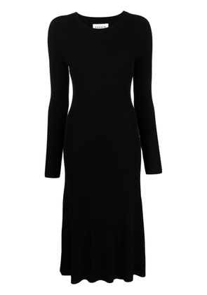 P.A.R.O.S.H. ribbed-knit midi dress - Black