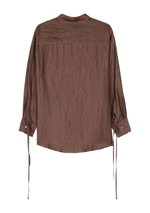 AERON Soir crinkled shirt - Brown