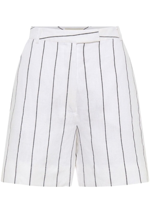 Nicholas Lavinia linen tailored shorts - White