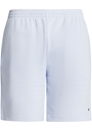 Lacoste logo-appliqué fleece shorts - Blue