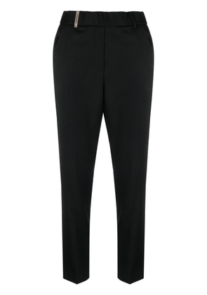 Peserico wool-blend cropped trousers - Black
